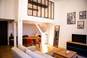 Zona d'estar a Appartement La Mezzanine