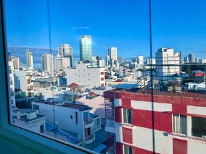 a view of a city from a window at HT Phuong Thao Boutique in Nha Trang