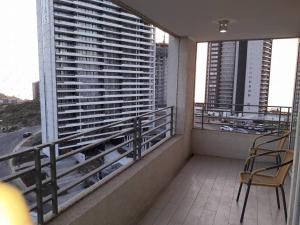 Balkón nebo terasa v ubytování lindo depto en Concón con excelente ubicación