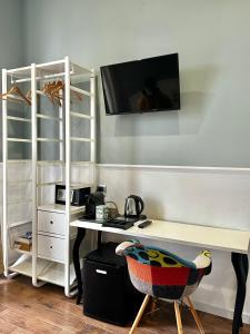 Kuchyň nebo kuchyňský kout v ubytování Naiadi Rooms