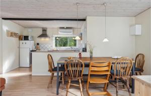 Kuchyň nebo kuchyňský kout v ubytování 4 Bedroom Lovely Home In Sjællands Odde