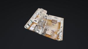 een bovengronds uitzicht op een plattegrond van een huis bij 199 Suite Monopoly - Superb Apartment in Paris in Parijs