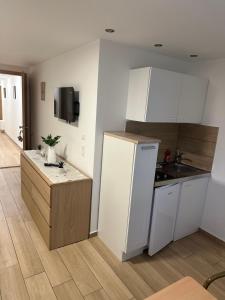 Kuchyň nebo kuchyňský kout v ubytování Hotel Kreuz Renchen