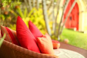 Um jardim em Manary Praia Hotel