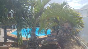 Bazén v ubytování Les Gites Capra - Villa Aiméandre piscine et Spa nebo v jeho okolí