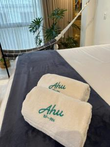 Casa Ahu客房内的一张或多张床位