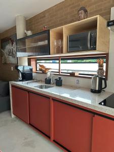 Casa Ahu的厨房或小厨房