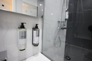 Koupelna v ubytování Hotel Soimul