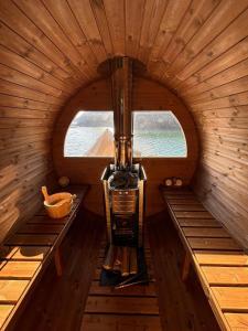 an inside view of a small cabin with two beds at UMILABO - Vacation STAY 64339v in Shima