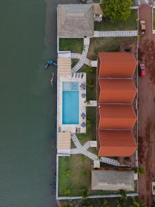 Letecký snímek ubytování Riverside Hotel Chachalacas