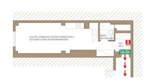 Plan piętra w obiekcie NEW AND COZY-STUDIO-CHUECA