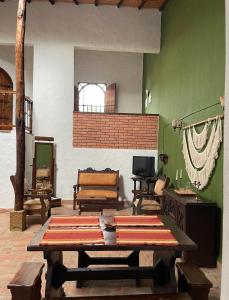 Posezení v ubytování Casa Raiz