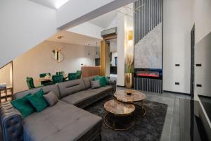 Posezení v ubytování UpArt Home & Spa