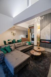 Posezení v ubytování UpArt Home & Spa