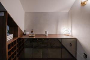 Kuchyň nebo kuchyňský kout v ubytování UpArt Home & Spa
