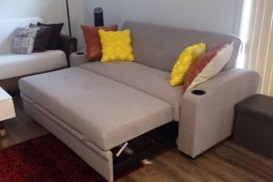 Postel nebo postele na pokoji v ubytování Logement neuf, spacieux