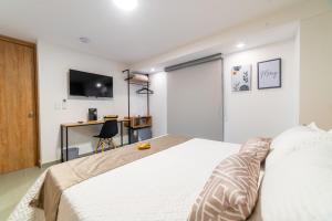 TV a/nebo společenská místnost v ubytování Casa Gracia Hotel Boutique