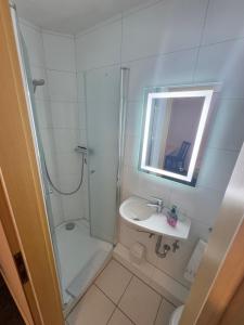 Koupelna v ubytování Hotel Hildesheimer Hof