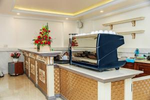 Kuchyň nebo kuchyňský kout v ubytování Diamond Hotel