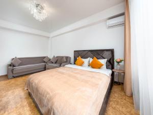 Katil atau katil-katil dalam bilik di Apartment оn Makatayeva 5 b