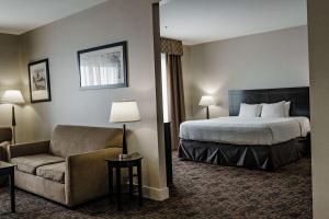 Postel nebo postele na pokoji v ubytování Radisson Hotel Edmonton Airport