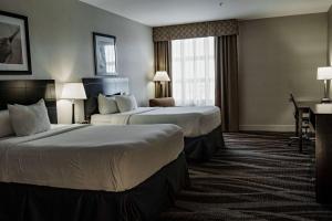 Postel nebo postele na pokoji v ubytování Radisson Hotel Edmonton Airport
