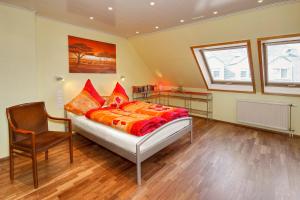 Ein Bett oder Betten in einem Zimmer der Unterkunft Appartements DW16~17~19 in Dortmund