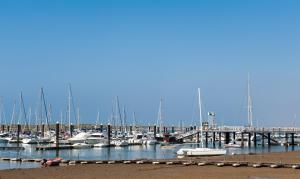 a bunch of boats docked in a marina at Precise Resort El Rompido-The Hotel in El Rompido