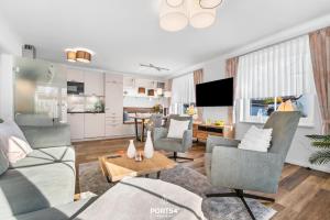 TV a/nebo společenská místnost v ubytování Pier 12a Büsum