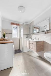 Koupelna v ubytování Pier 12a Büsum