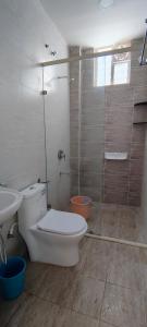 Koupelna v ubytování BEaCHA VILLA