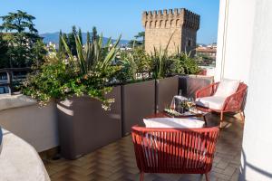 Balkón nebo terasa v ubytování Starhotels Michelangelo Florence