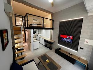 Kuchnia lub aneks kuchenny w obiekcie Apartamentos Villa Serali Parking Gratis