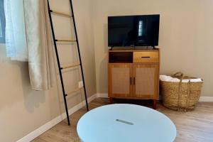 TV a/nebo společenská místnost v ubytování Julia un véritable cocon au coeur de la ville