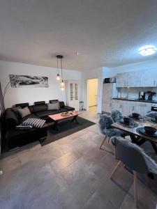 Гостиная зона в Ferienwohnung Behnke