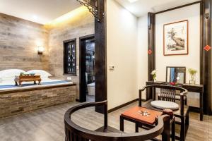 Posezení v ubytování Pingyao Ziwenge Inn