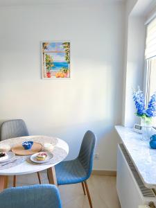Ruang duduk di Biszkoptowy Apartament +26 gambar