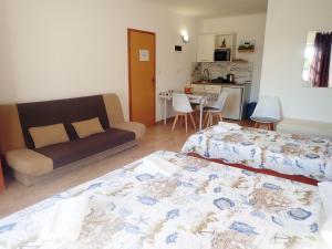 Kuchyň nebo kuchyňský kout v ubytování Apartments Bili