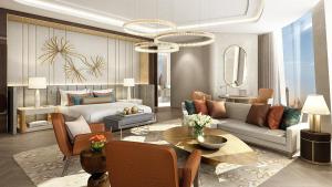 Posezení v ubytování Mandarin Oriental Downtown, Dubai
