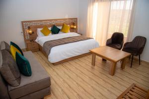 Ferme d'hôtes Bladna Garden客房内的一张或多张床位