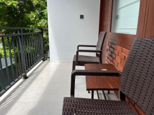 Balkón nebo terasa v ubytování Coastal Hideaway