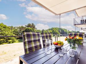 Ein Balkon oder eine Terrasse in der Unterkunft FeWo Prora - PRORA week