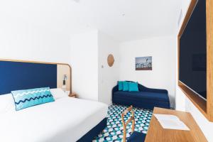 Кровать или кровати в номере Grand Hotel Flora
