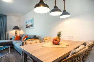 Posezení v ubytování Ferienwohnung Meereskieker Olpenitz