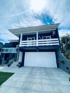 Bygningen som feriehuset ligger i