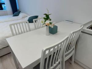 Letto o letti in una camera di Hongdae sub 1min
