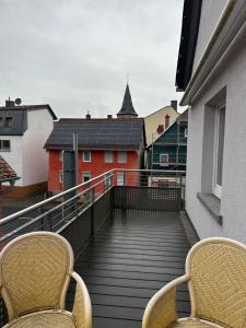 Μπαλκόνι ή βεράντα στο Ferienhaus Wirtheim