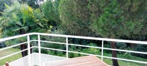 an overhead view of a balcony with trees at Chambre d'hôtes DOLCE FARNIENTE in La Roche-sur-Yon