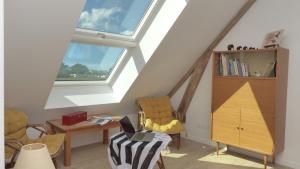 Χώρος καθιστικού στο Confortable maison familiale près des plages