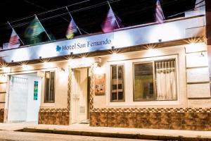 a building with a sign that reads hotel san francisco at Hotel San Fernando in San Fernando